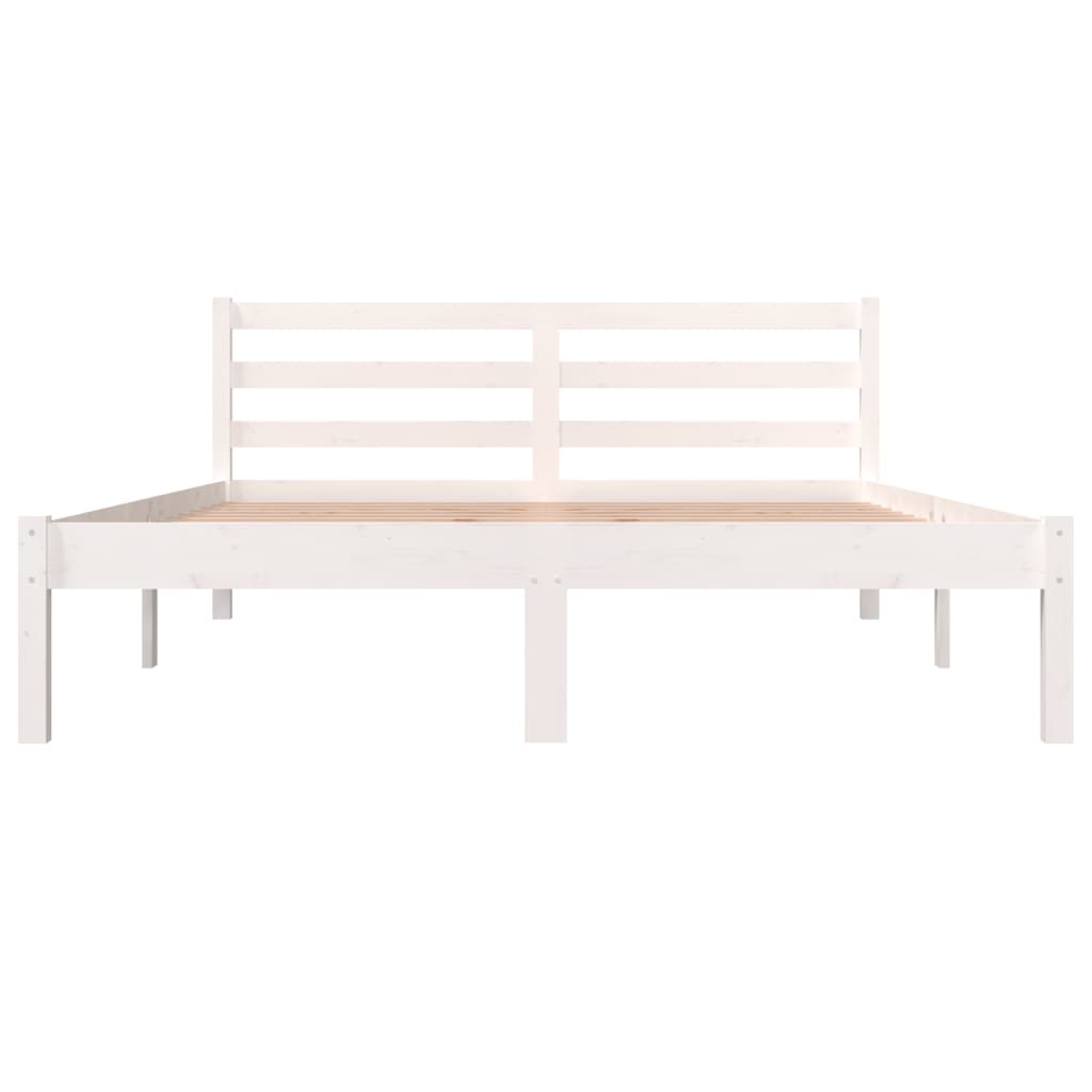 Cadre de lit sans matelas 120x190 cm blanc - XIOS