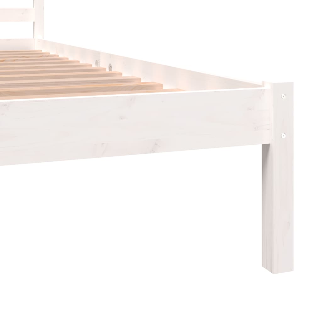 Cadre de lit sans matelas 120x190 cm blanc - XIOS
