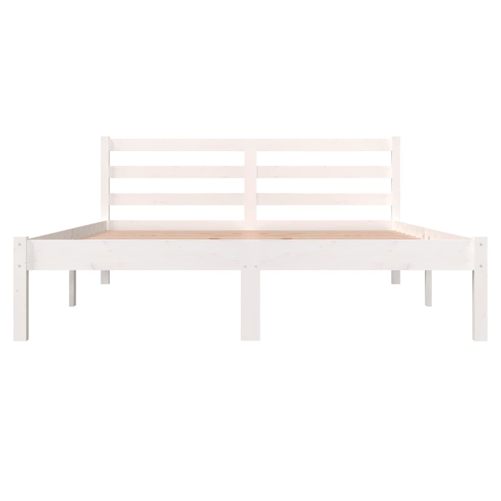 Cadre de lit sans matelas 135x190 cm blanc - XIOS