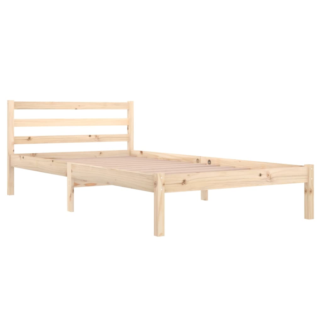Cadre de lit sans matelas bois massif de pin 100x200 cm - XIOS
