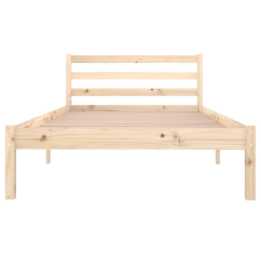 Cadre de lit sans matelas bois massif de pin 100x200 cm - XIOS