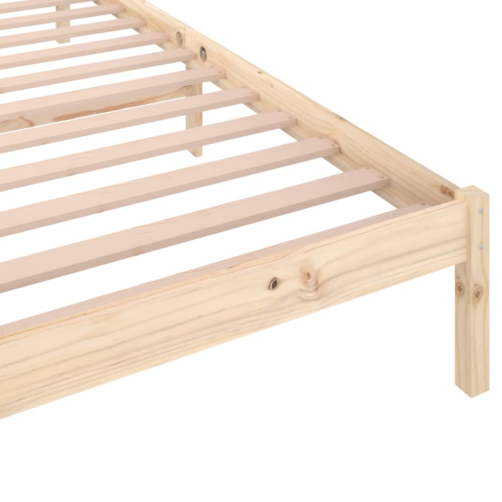 Cadre de lit sans matelas bois massif de pin 100x200 cm - XIOS