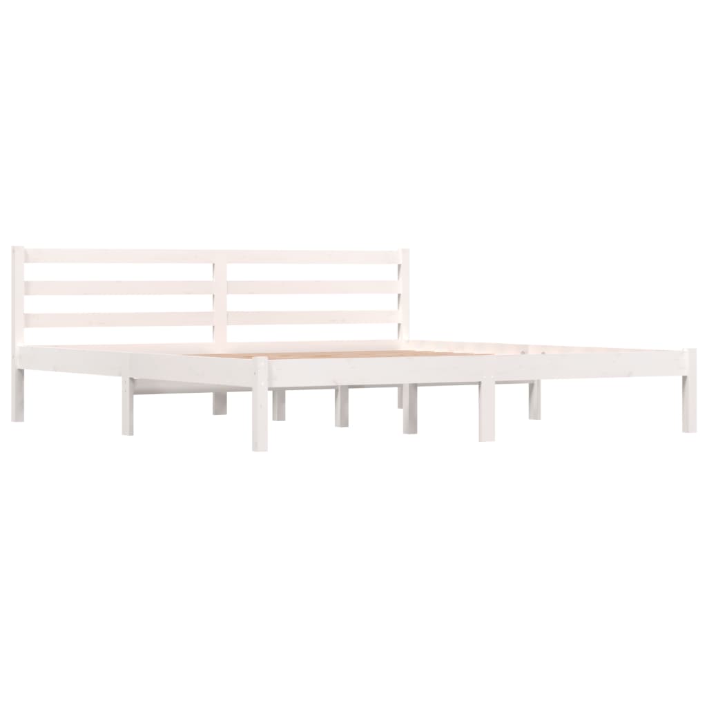 Cadre de lit sans matelas 180x200 cm blanc - XIOS