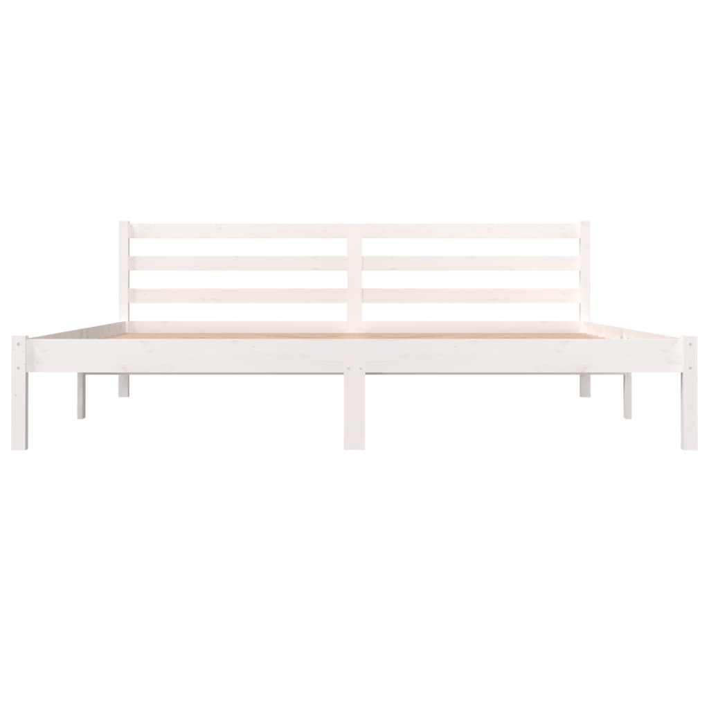 Cadre de lit sans matelas 180x200 cm blanc - XIOS