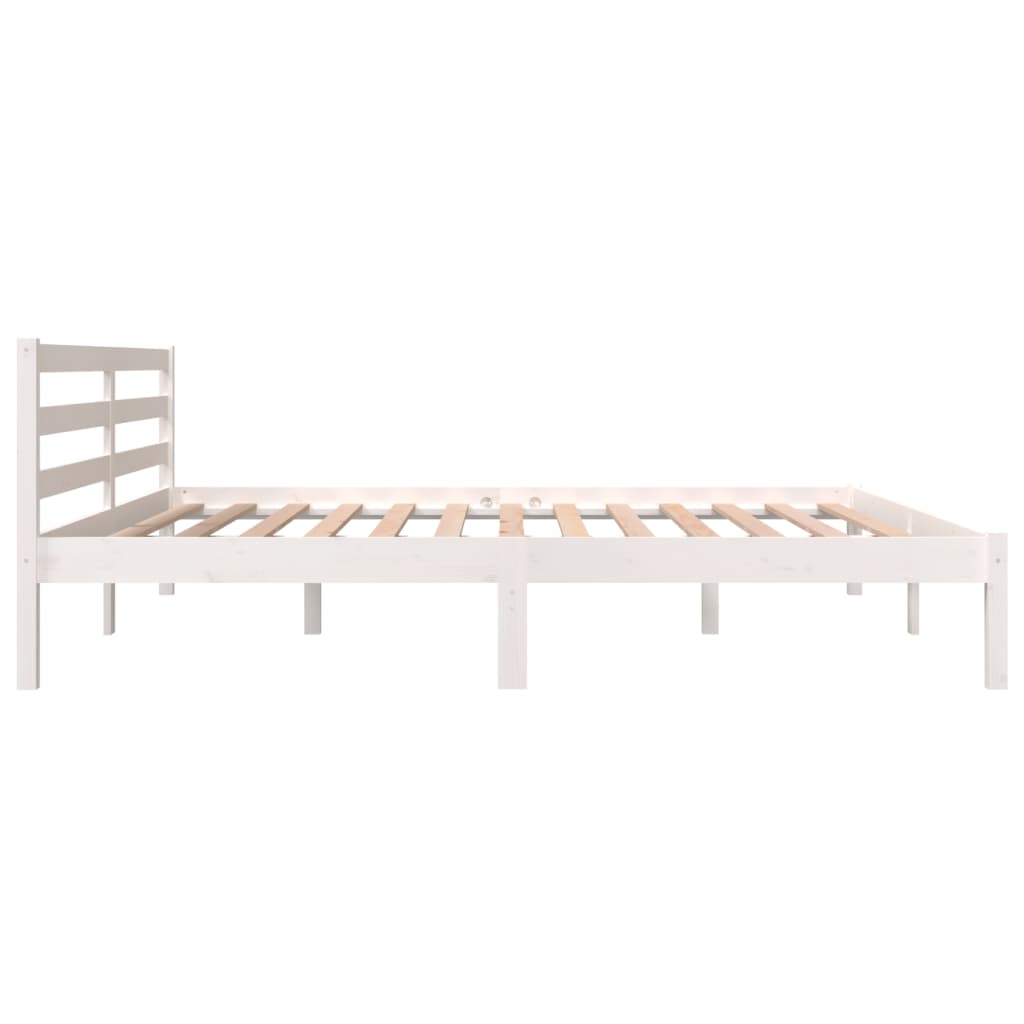 Cadre de lit sans matelas 180x200 cm blanc - XIOS