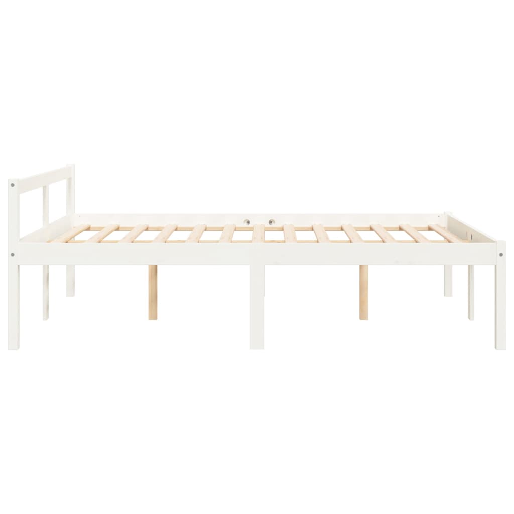 Lit pour personne âgée sans matelas blanc 120x190 cm - XIOS
