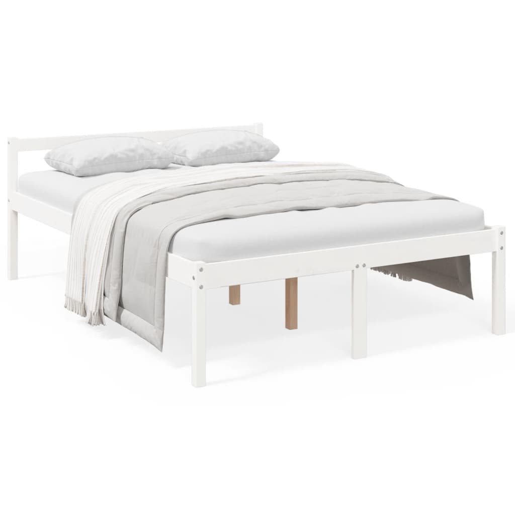 Lit pour personne âgée sans matelas 120x200 cm bois pin massif - XIOS