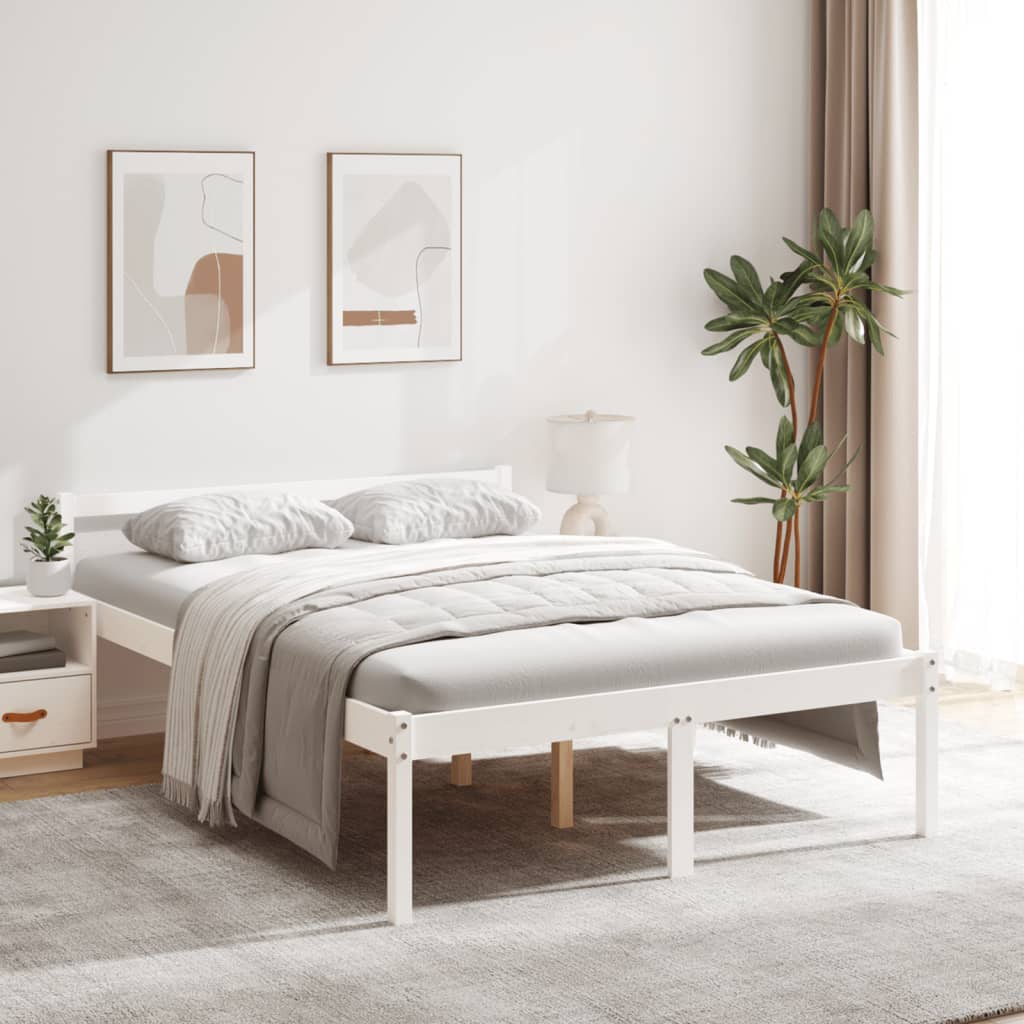 Lit pour personne âgée sans matelas 120x200 cm bois pin massif - XIOS
