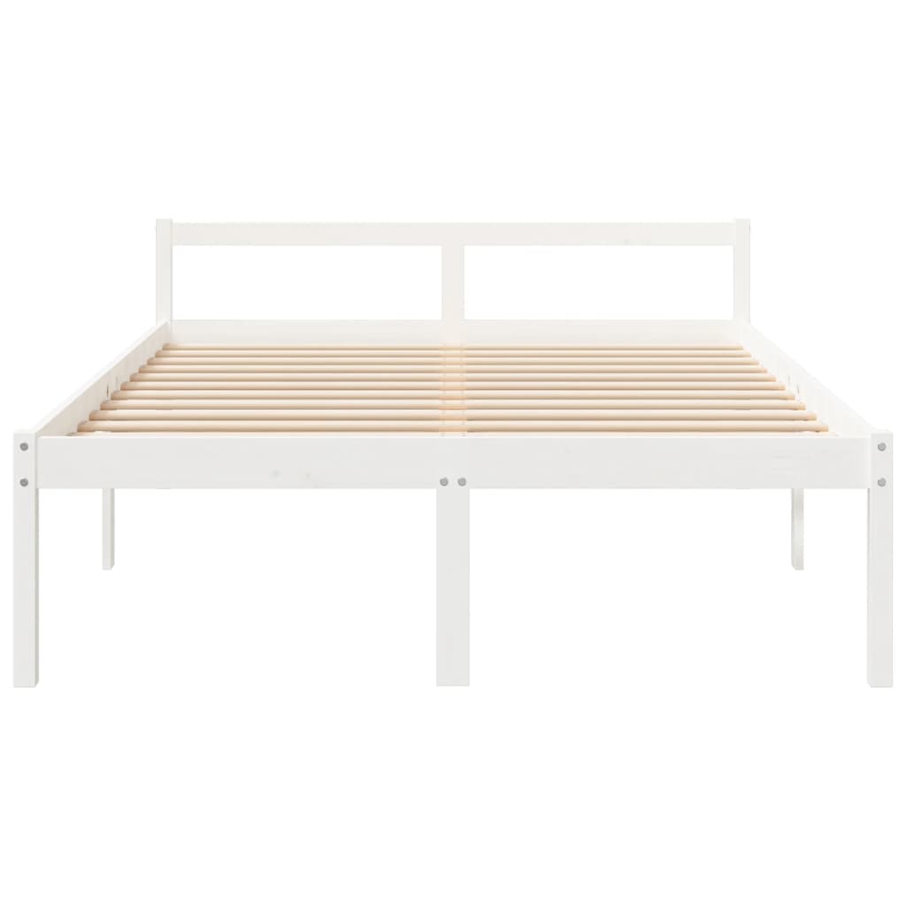 Lit pour personne âgée sans matelas 150x200 cm bois pin massif - XIOS