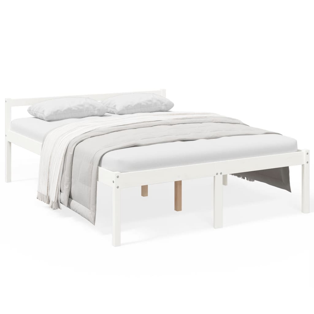 Lit pour personne âgée sans matelas 160x200 cm bois pin massif - XIOS