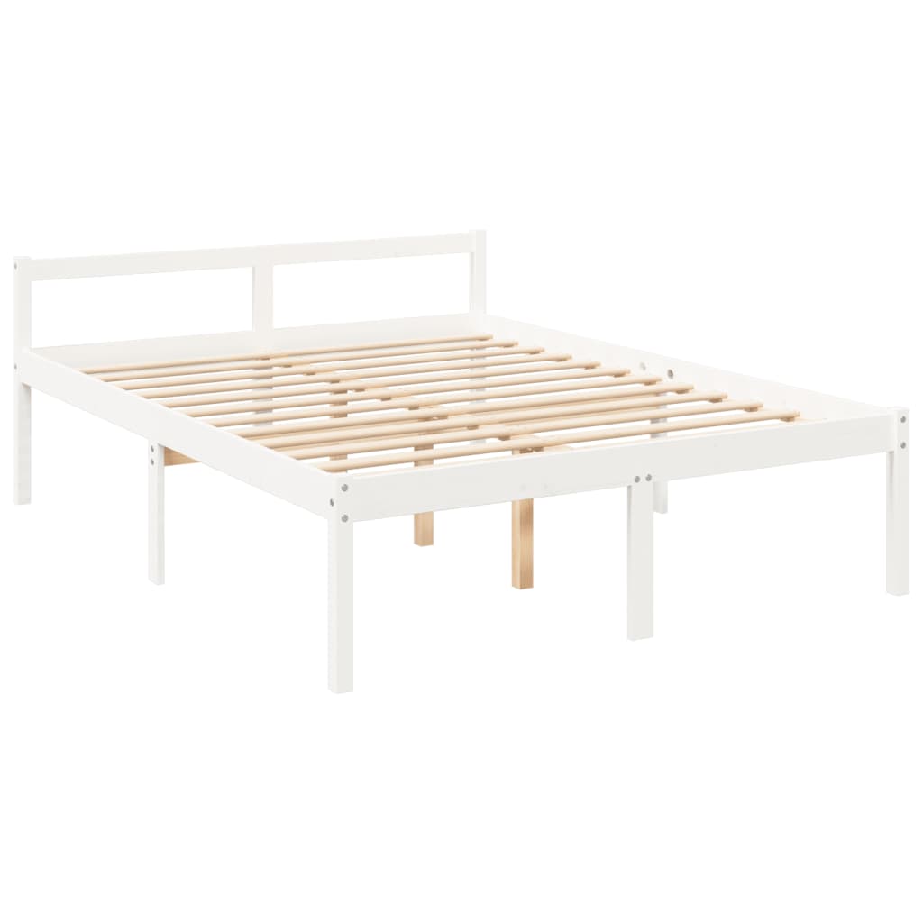 Lit pour personne âgée sans matelas 160x200 cm bois pin massif - XIOS