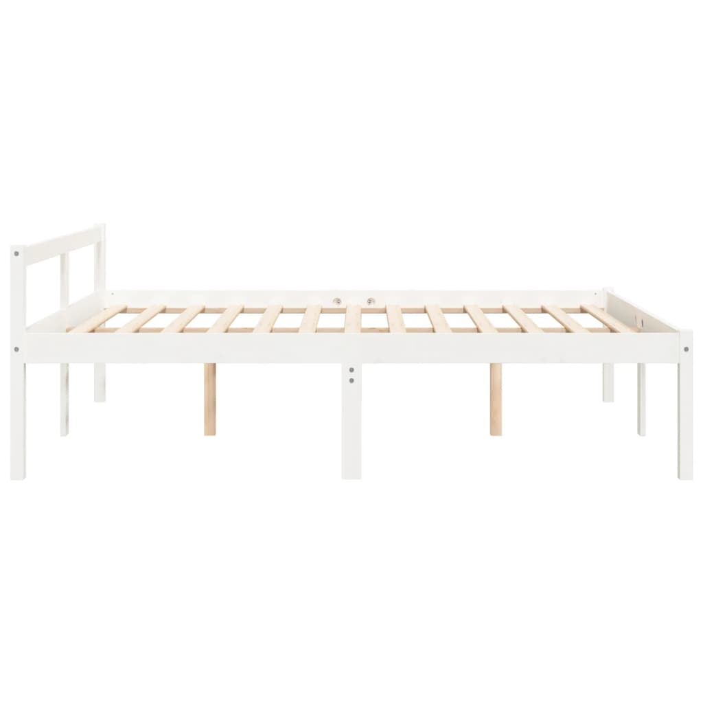 Lit pour personne âgée sans matelas 160x200 cm bois pin massif - XIOS