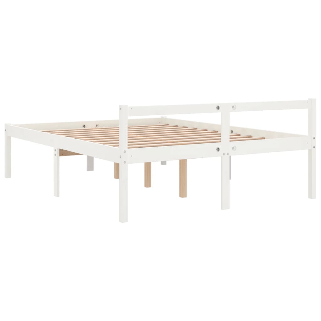 Lit pour personne âgée sans matelas 160x200 cm bois pin massif - XIOS
