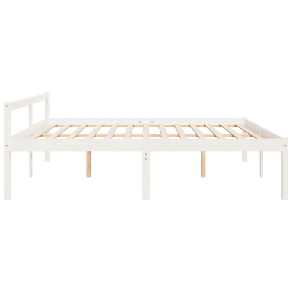 Lit pour personne âgée sans matelas blanc 180x200 cm - XIOS