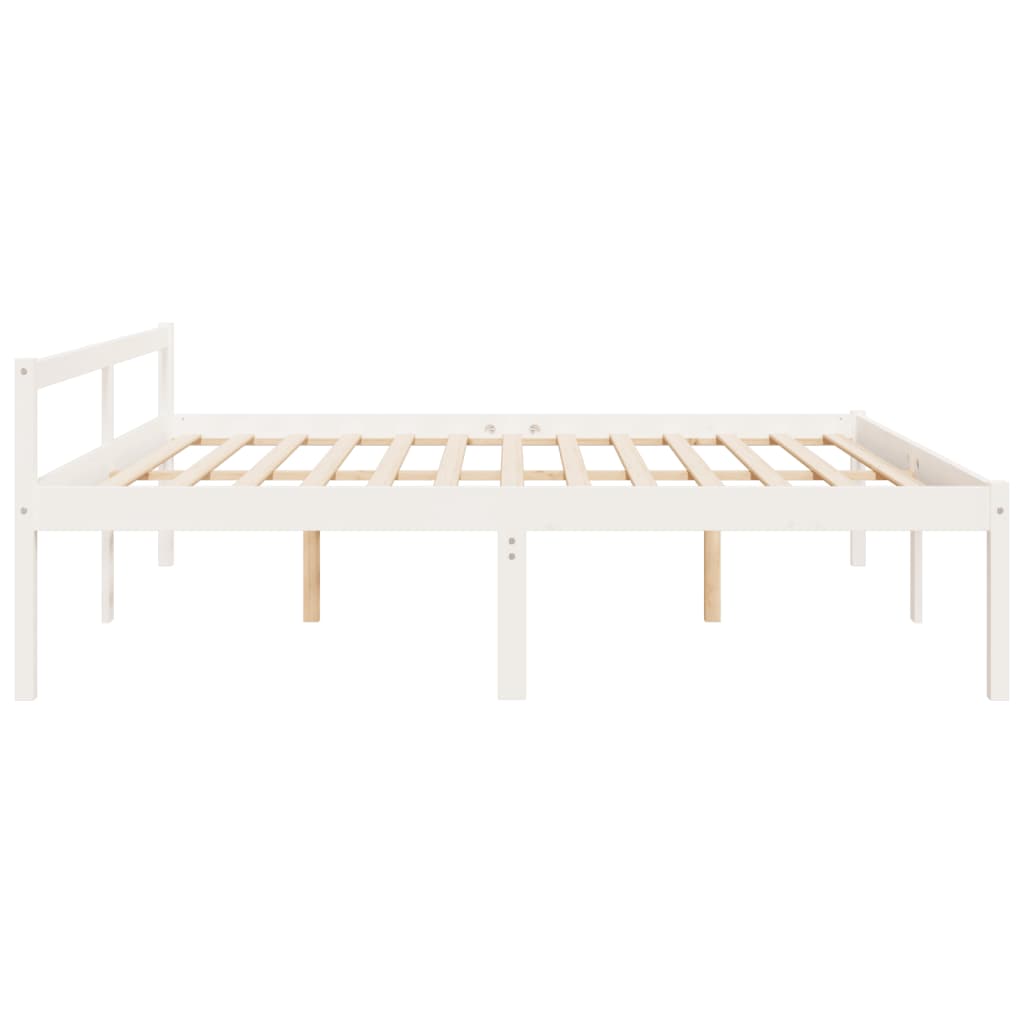Lit pour personne âgée sans matelas 200x200 cm bois pin massif - XIOS