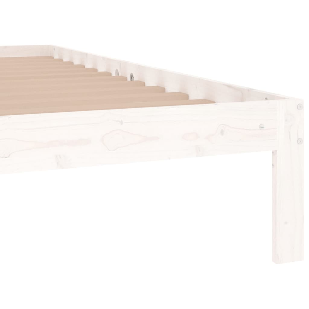 Cadre de lit sans matelas blanc 120x190 cm - XIOS