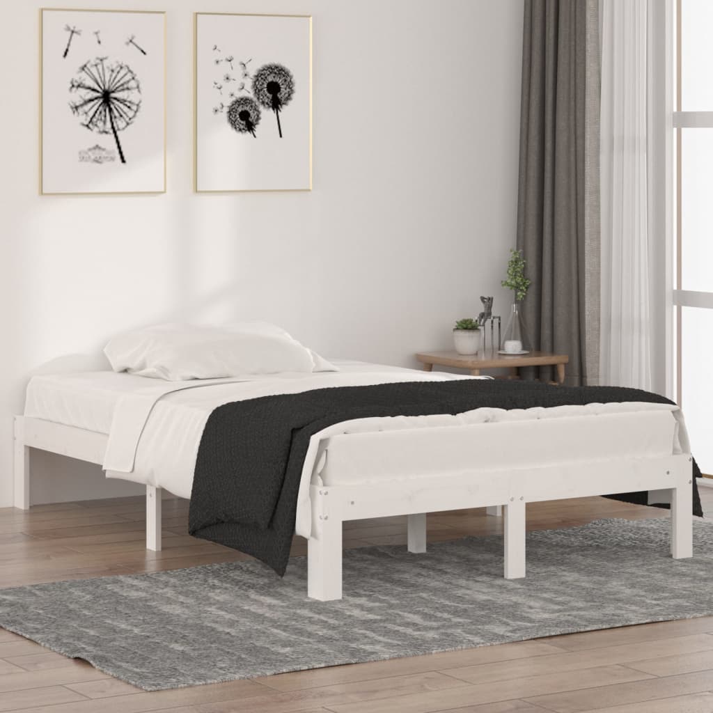 Cadre de lit sans matelas blanc 120x190 cm - XIOS