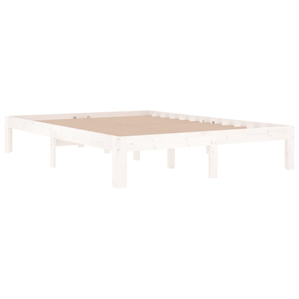 Cadre de lit sans matelas blanc 135x190 cm - XIOS