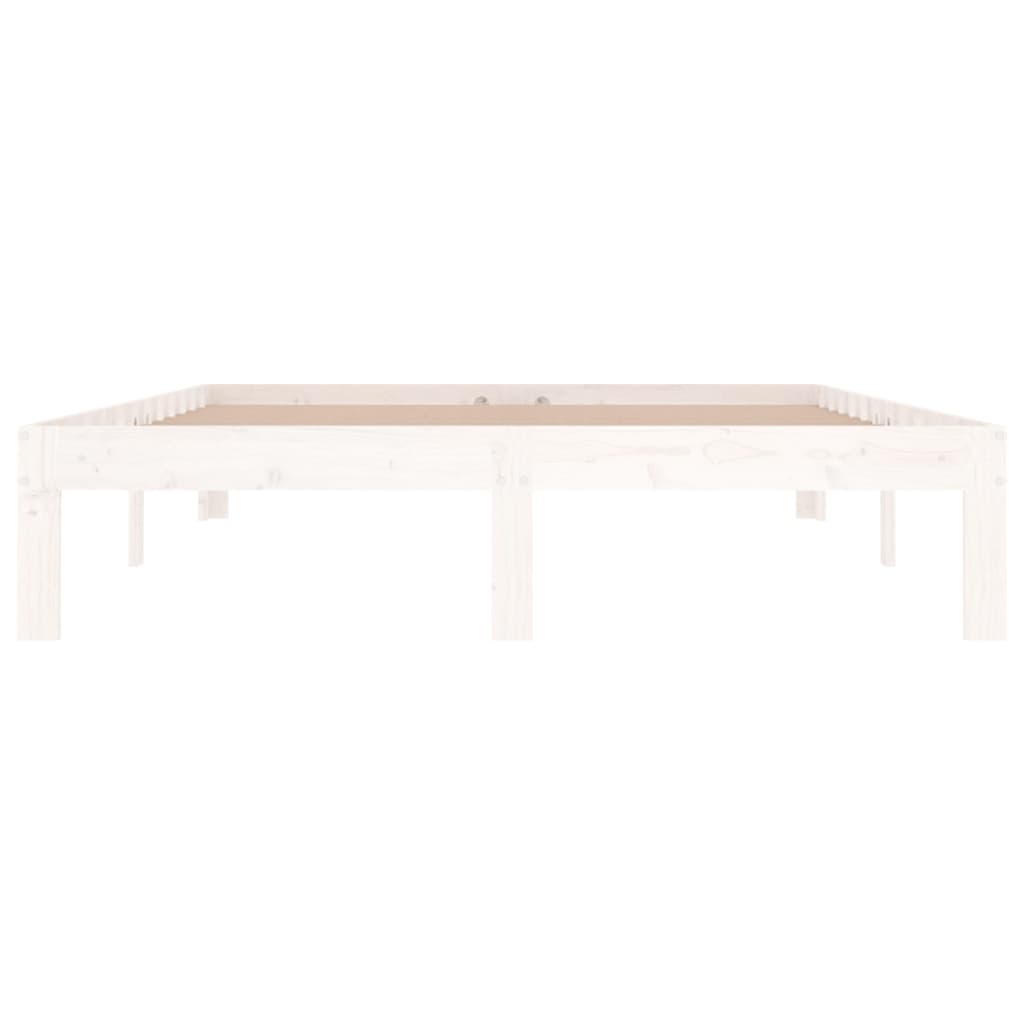 Cadre de lit sans matelas blanc 135x190 cm - XIOS