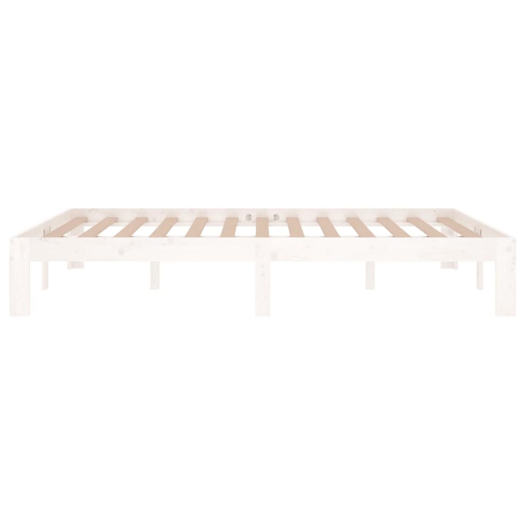 Cadre de lit sans matelas blanc 135x190 cm - XIOS