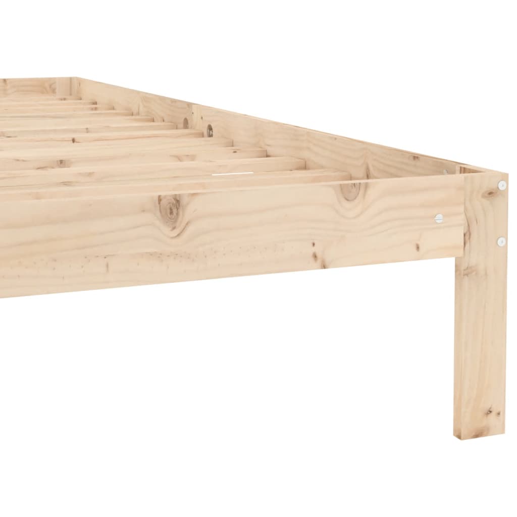 Cadre de lit sans matelas bois de pin massif 90x200 cm - XIOS