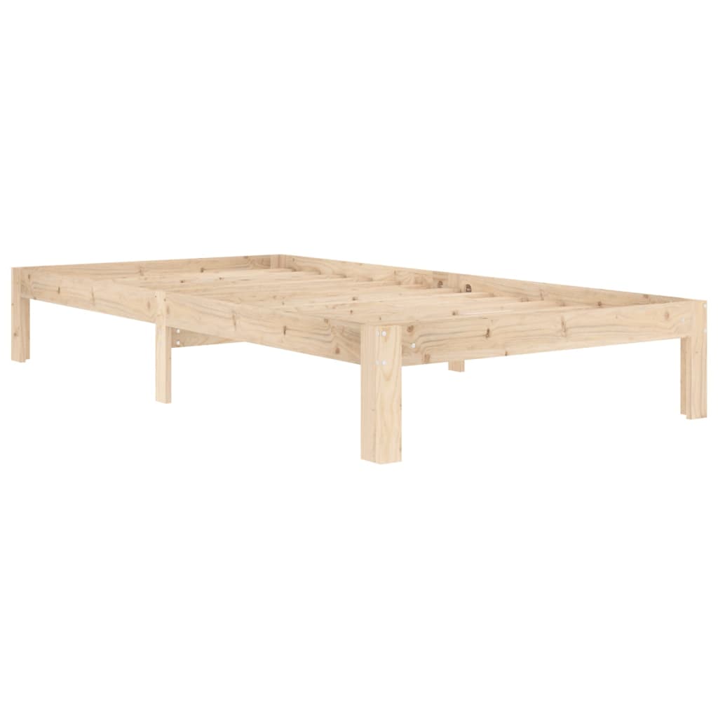 Cadre de lit sans matelas bois massif de pin 100x200 cm - XIOS