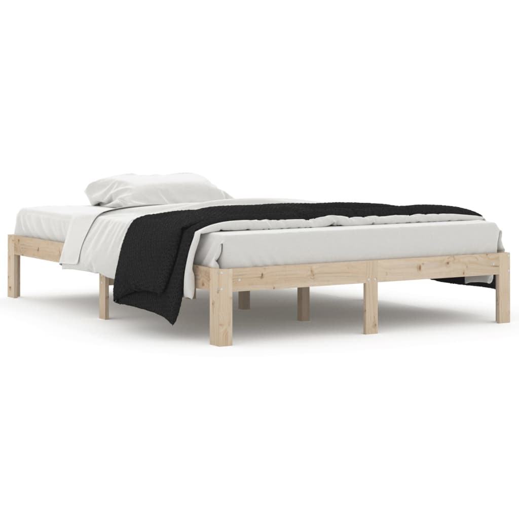 Cadre de lit sans matelas bois massif de pin 140x200 cm - XIOS