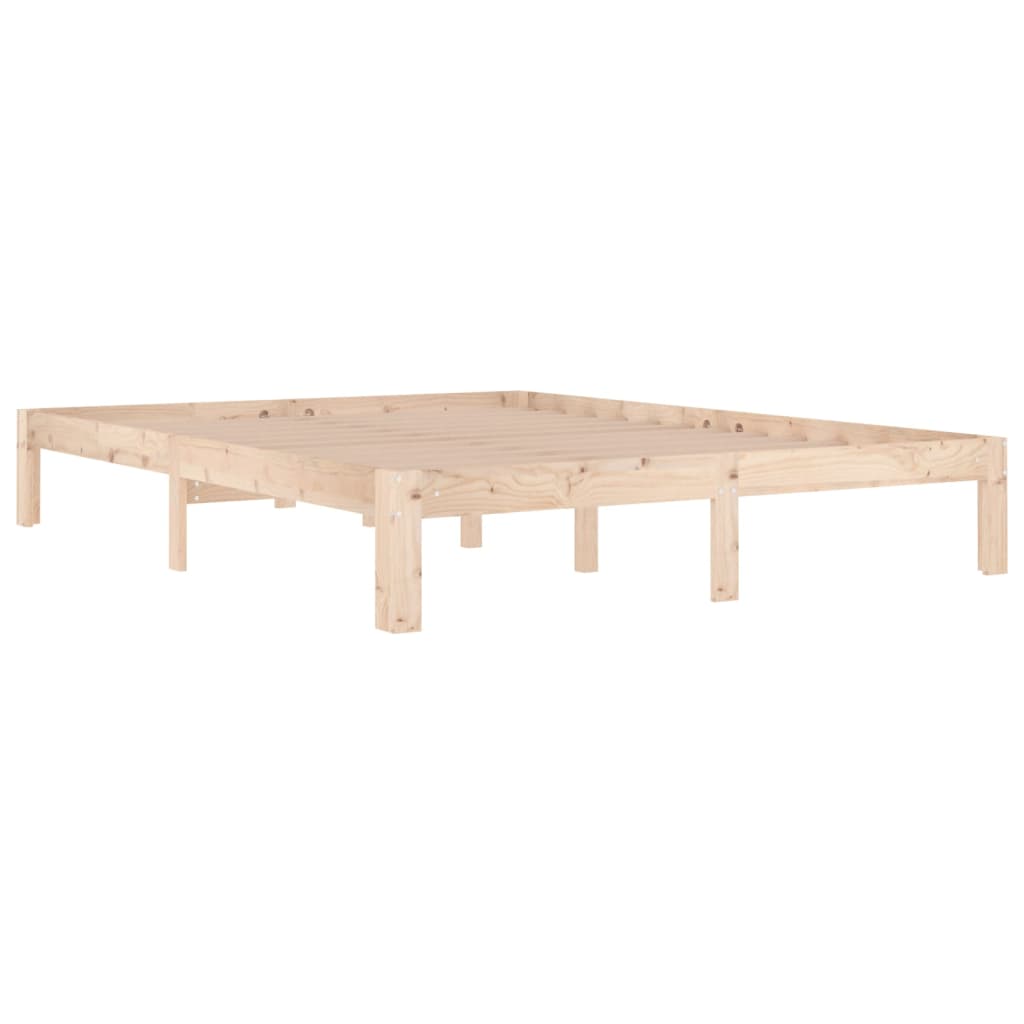 Cadre de lit sans matelas bois massif 150x200 cm - XIOS