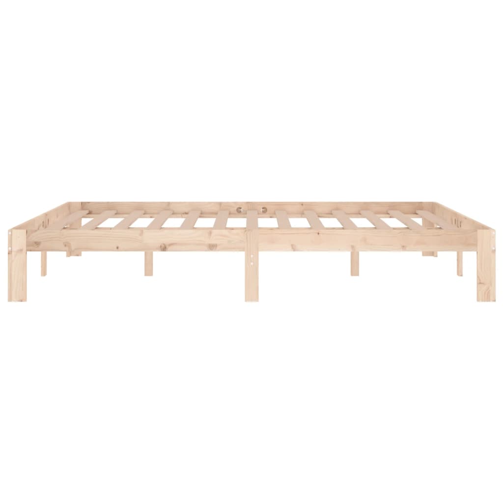 Cadre de lit sans matelas bois massif 150x200 cm - XIOS