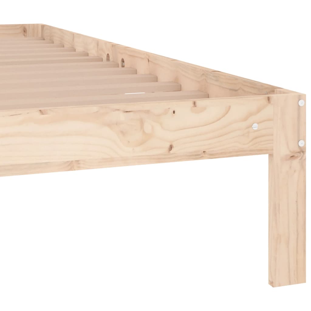 Cadre de lit sans matelas bois massif 150x200 cm - XIOS
