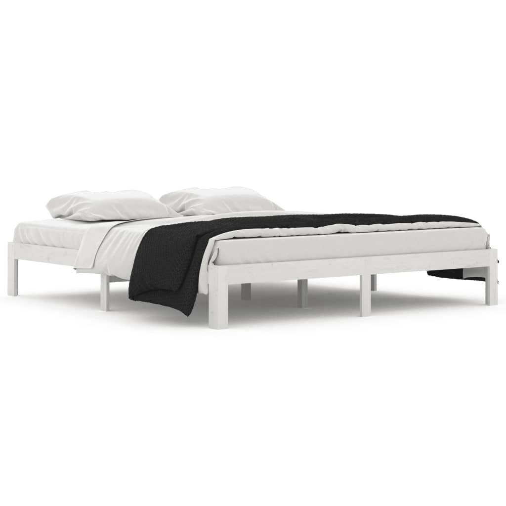 Cadre de lit sans matelas blanc 180x200 cm - XIOS