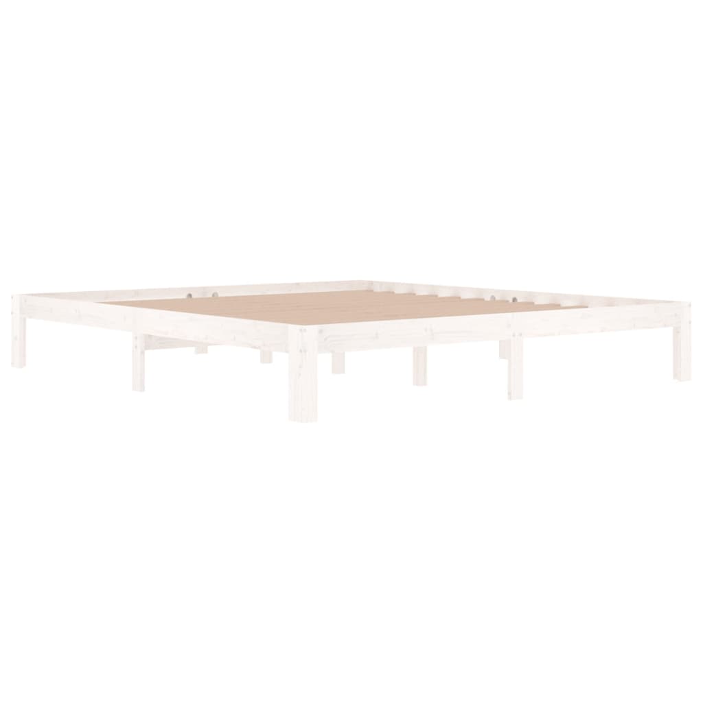 Cadre de lit sans matelas blanc 180x200 cm - XIOS