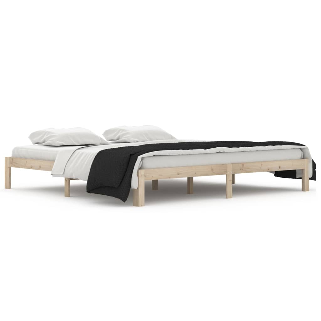 Cadre de lit sans matelas bois massif de pin 200x200 cm - XIOS