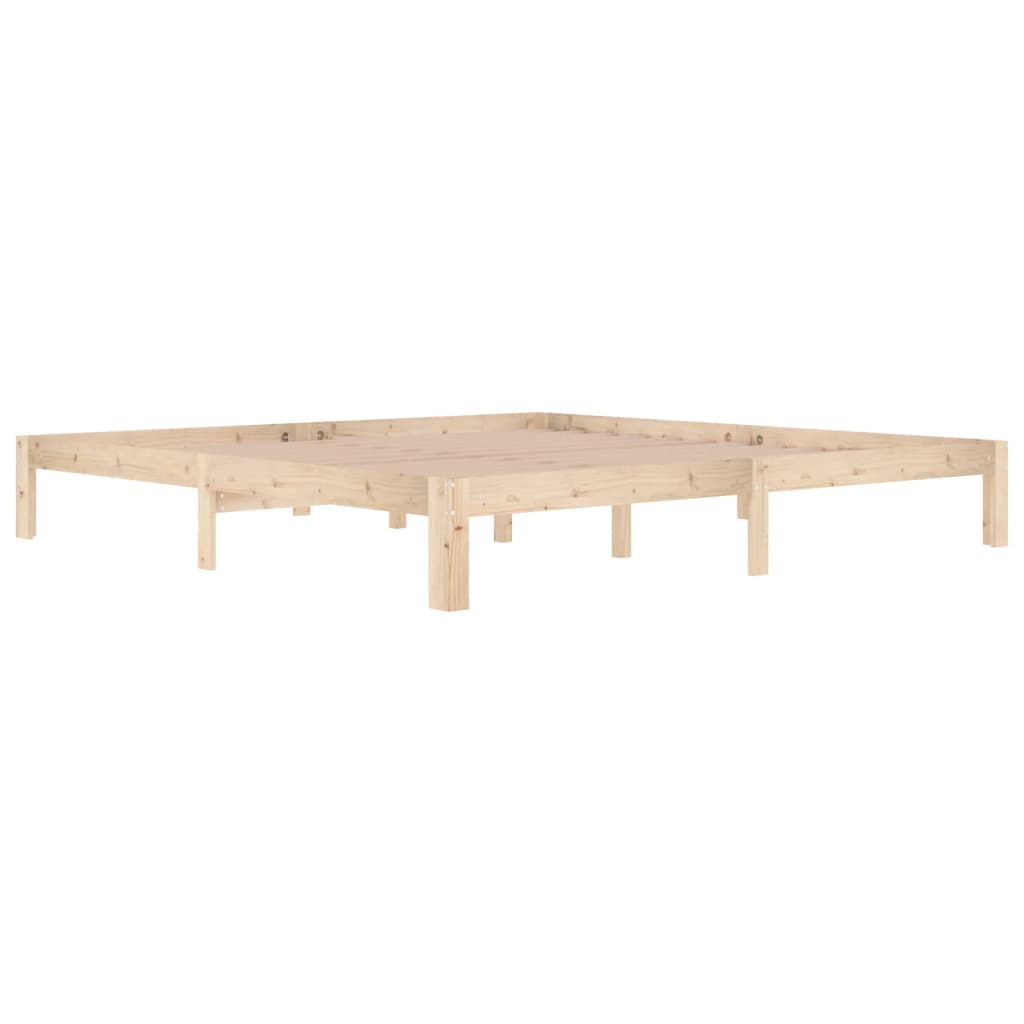 Cadre de lit sans matelas bois massif de pin 200x200 cm - XIOS