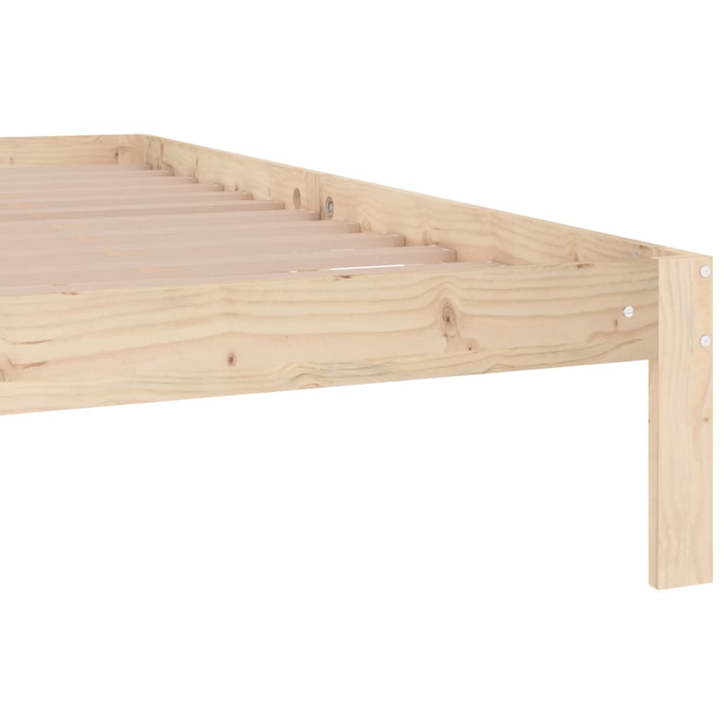 Cadre de lit sans matelas bois massif de pin 200x200 cm - XIOS