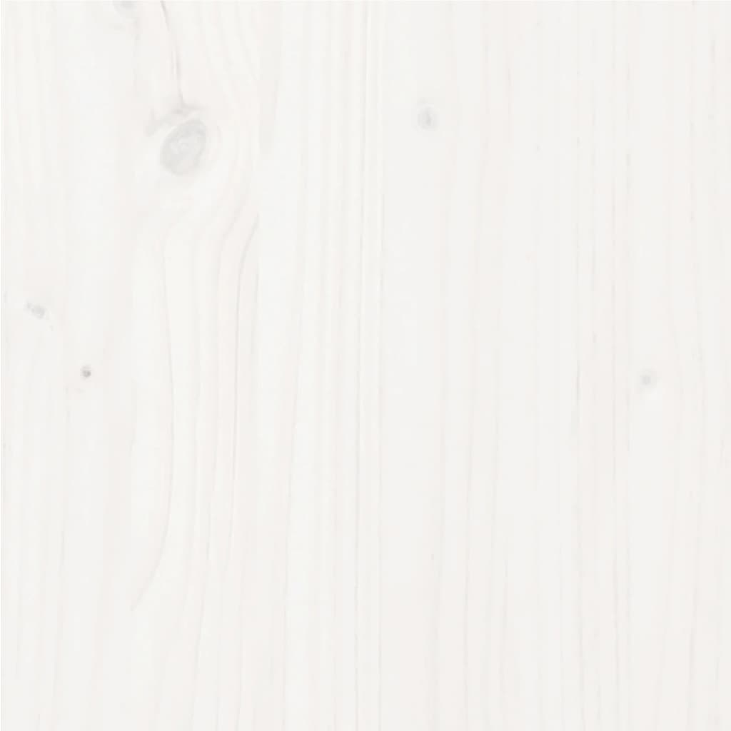 Cadre de lit sans matelas blanc bois de pin massif 100x200 cm - XIOS