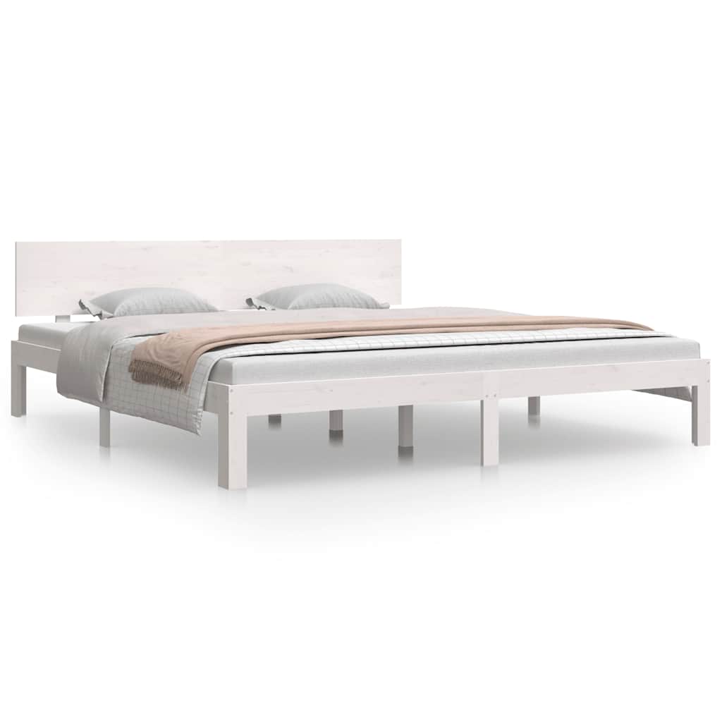 Cadre de lit sans matelas blanc 180x200 cm - XIOS