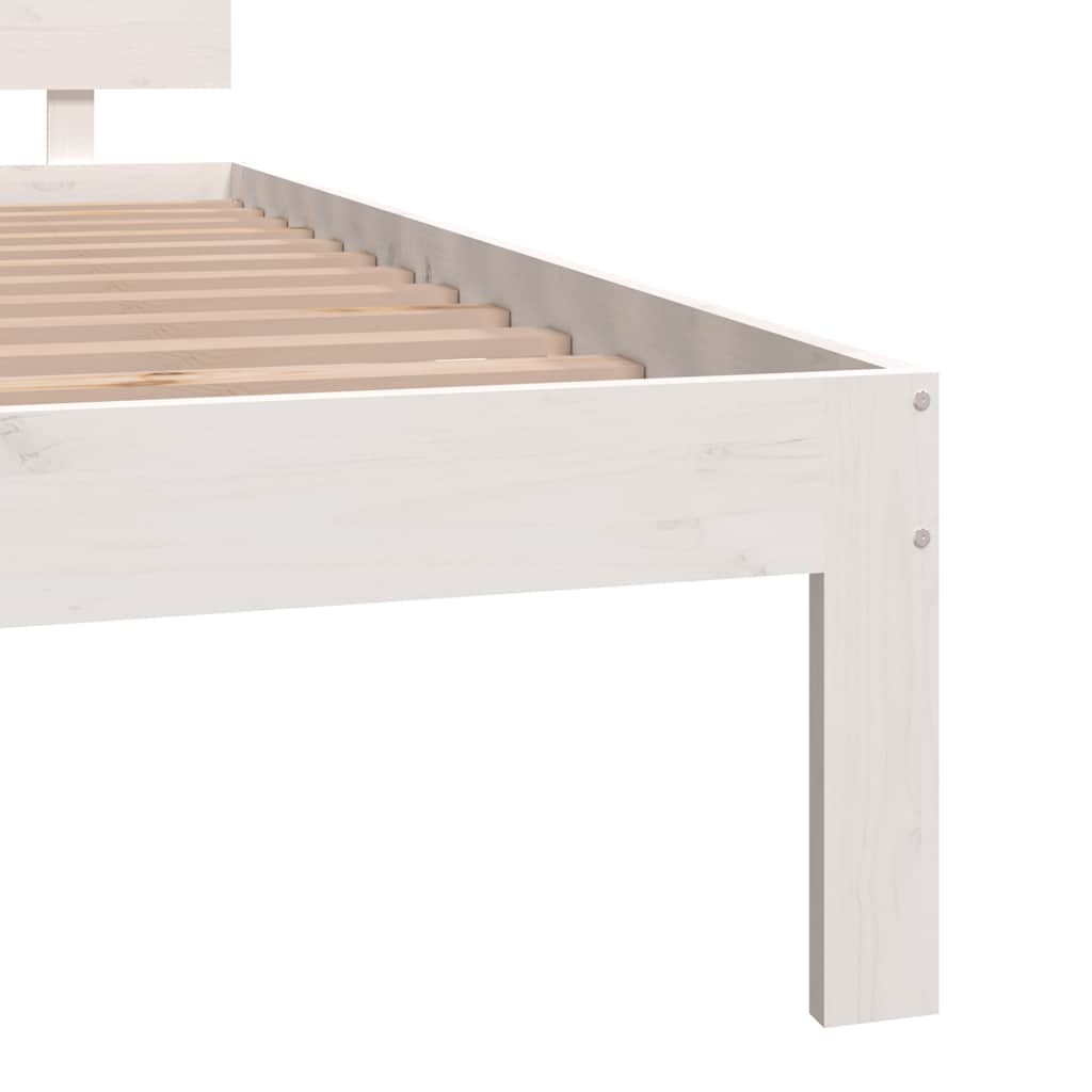 Cadre de lit sans matelas blanc 180x200 cm - XIOS