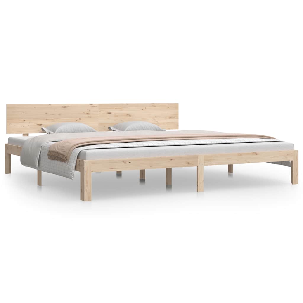 Cadre de lit sans matelas bois massif de pin 200x200 cm - XIOS
