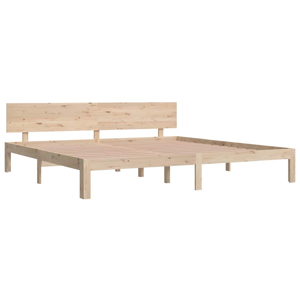 Cadre de lit sans matelas bois massif de pin 200x200 cm - XIOS