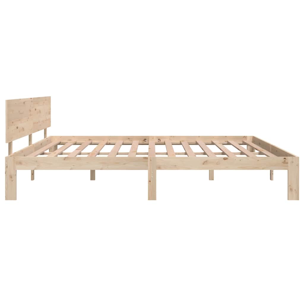 Cadre de lit sans matelas bois massif de pin 200x200 cm - XIOS