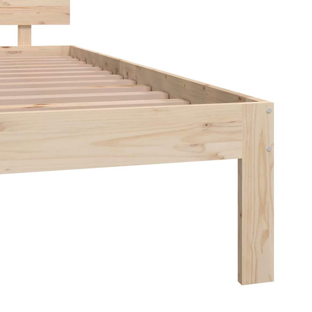 Cadre de lit sans matelas bois massif de pin 200x200 cm - XIOS