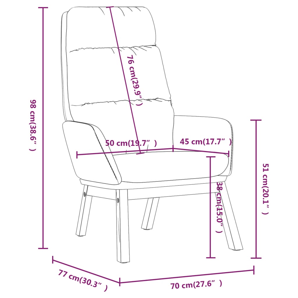 Chaise de relaxation avec tabouret Gris foncé Tissu Fauteuils vidaXL