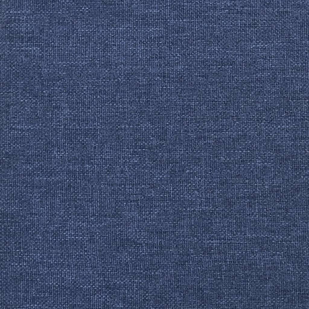 Chaise de relaxation avec repose-pied Bleu Similicuir et tissu - XIOS