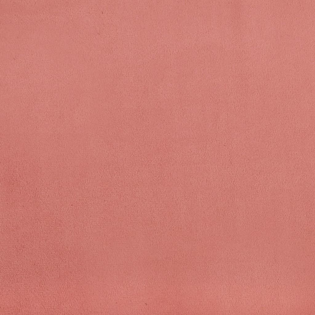 Chaise de relaxation avec tabouret Rose Velours - XIOS