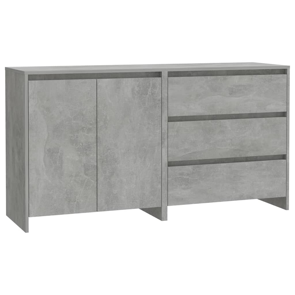 Buffets 2 pcs Gris béton Bois d'ingénierie - XIOS