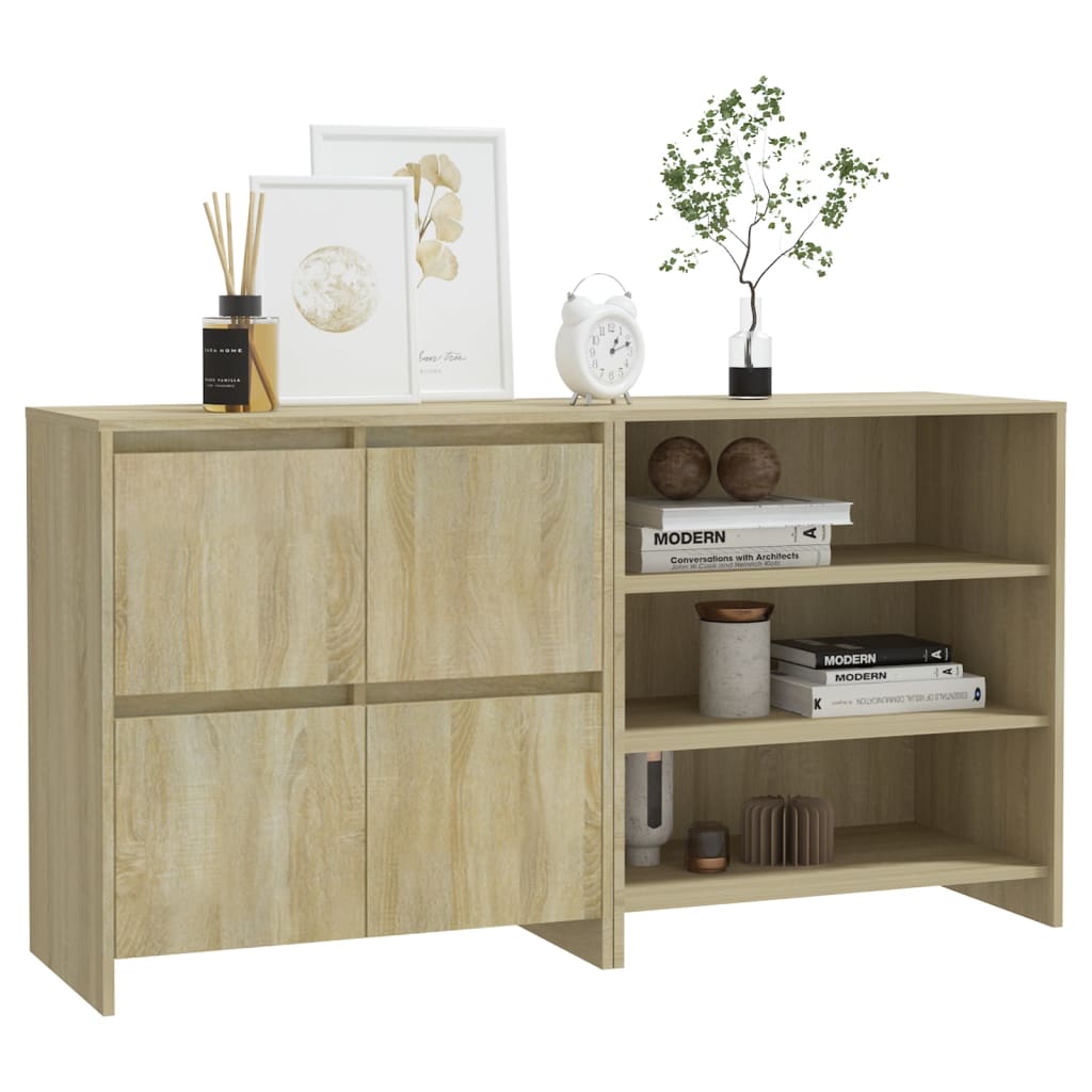 Buffets 2 pcs Chêne sonoma Bois d'ingénierie Buffets & bahuts vidaXL