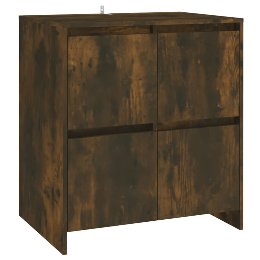 Buffets 2 pcs Chêne fumé Bois d'ingénierie Buffets & bahuts vidaXL