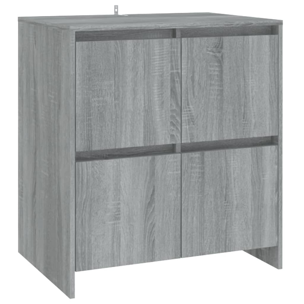 Buffets 2 pcs Sonoma gris Bois d'ingénierie - XIOS