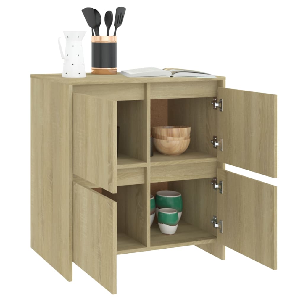 Buffets 2 pcs Chêne Sonoma 70x41x75 cm Bois d'ingénierie - XIOS